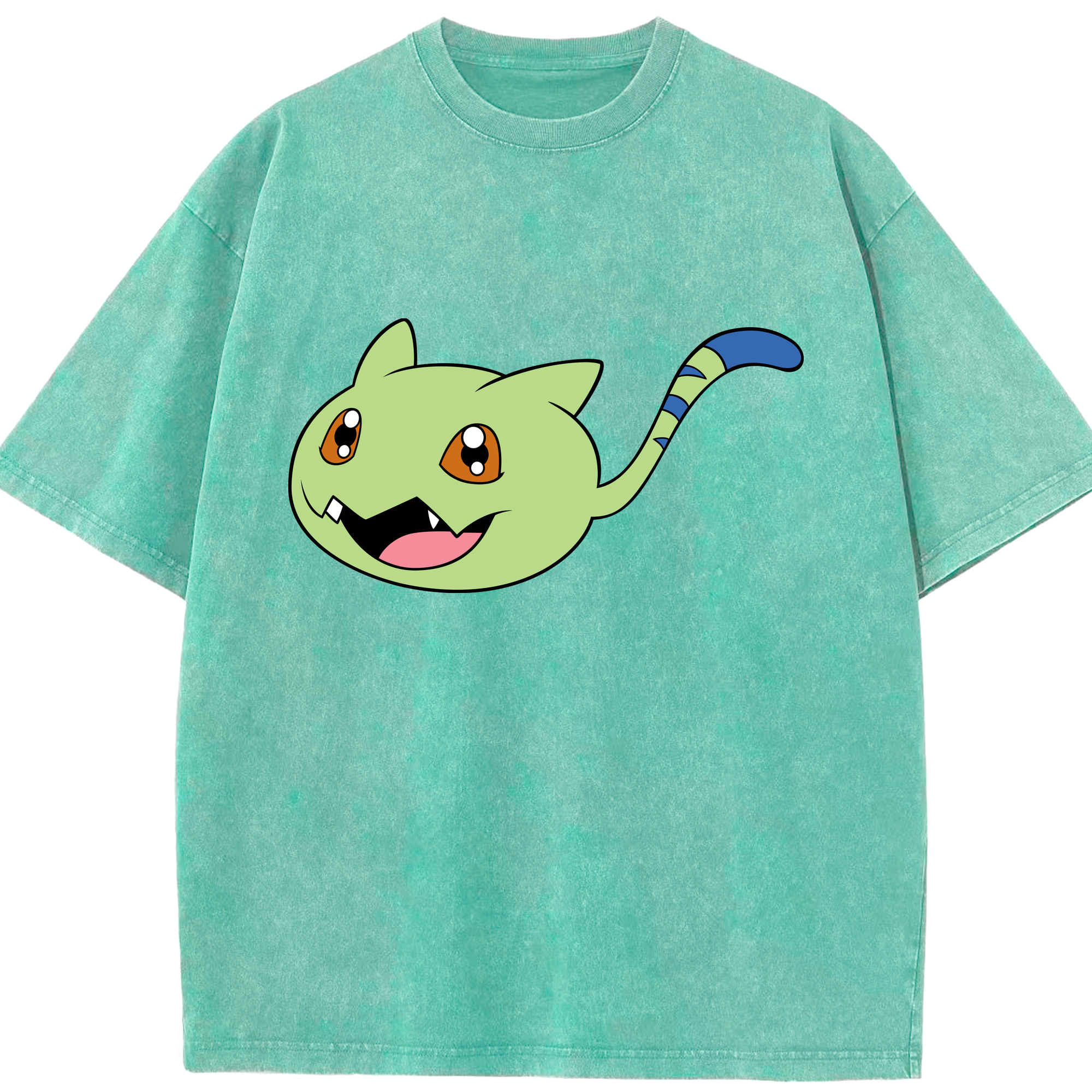 （画像用） Digimon デジタルモンスター/デジモン 綿100% ヴィンテージ風 半袖Tシャツ（フロントプリント）